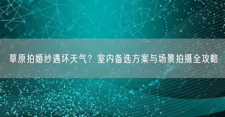 草原拍婚纱遇坏天气？室内备选方案与场景拍摄全攻略