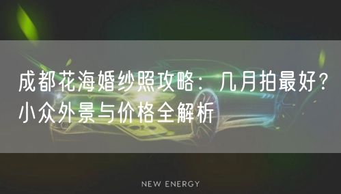 成都花海婚纱照攻略：几月拍最好？小众外景与价格全解析
