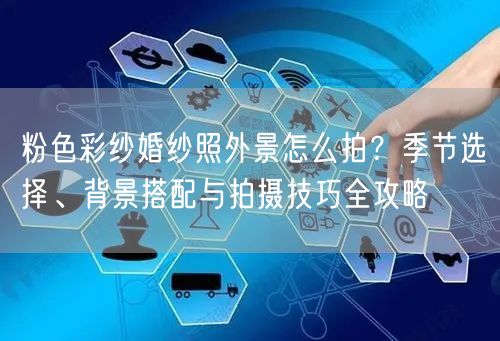 粉色彩纱婚纱照外景怎么拍?季节选择、背景搭配与拍摄技巧全攻略