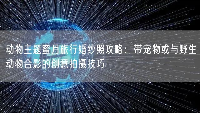 动物主题蜜月旅行婚纱照攻略：带宠物或与野生动物合影的创意拍摄技巧
